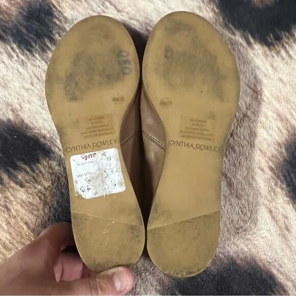 Cynthia Rowley Leather Open Toe Cutout Slip On Sandals Size 6.5 - Picture 2 of 9